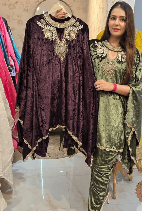 Lush Velvet Short Kaftans