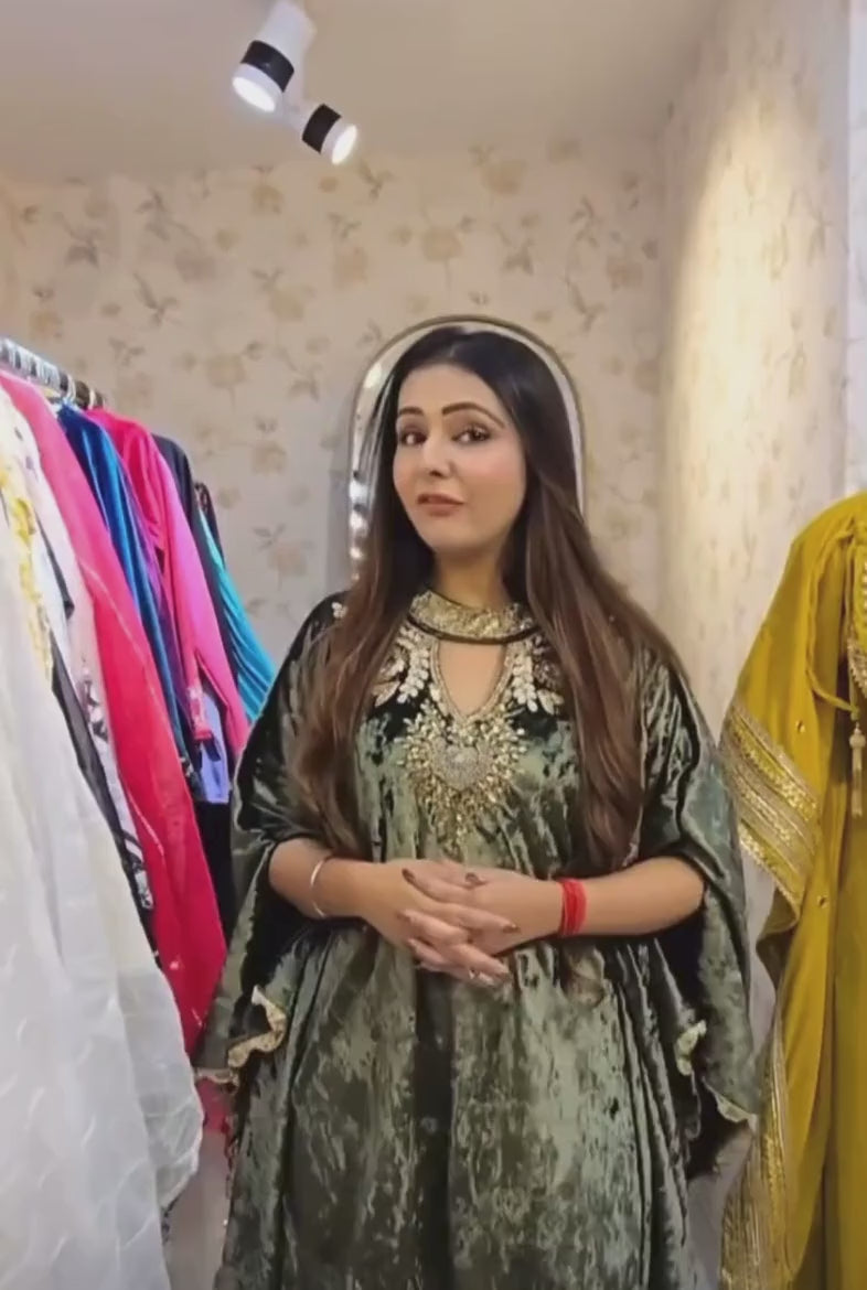 Lush Velvet Short Kaftans